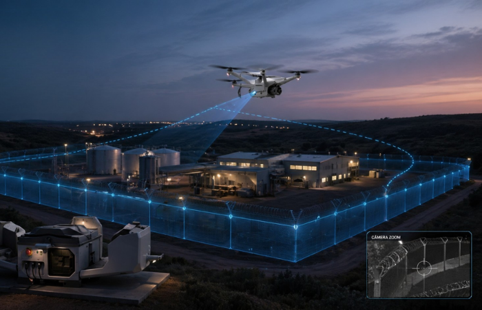 Segurança Perimetral 4.0: O custo oculto das rondas manuais e o ROI do DJI Dock